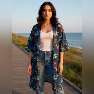 Jessica Simpson Floral Kimono